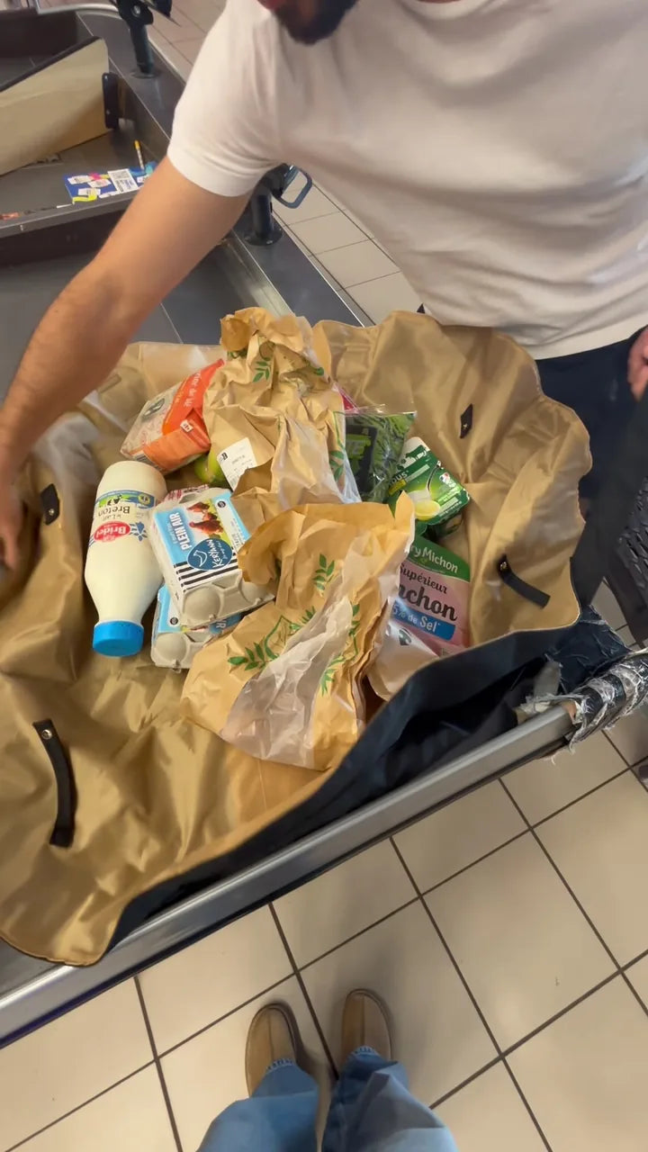 ToutVa noir ouvert pour regrouper les courses